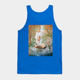 Fairy Boat on a Pond Tank Top